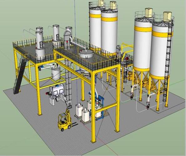 化工厂机械设备设施炼化工厂设备场地工业su模型sketchup草图大师